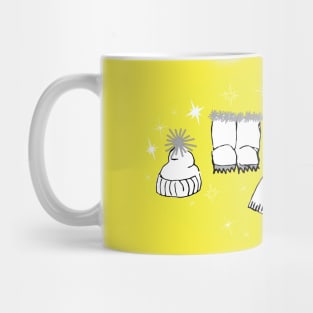 Winter weather snow lover cartoon illustration Mug